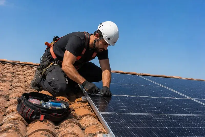 Maintenance et monitoring de panneaux solaires à Argelos